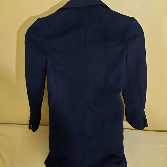 Womens Pea Coat Small Navy Blue Jacket Blazer Wool George David Fashions Mint - Picture 6 of 8